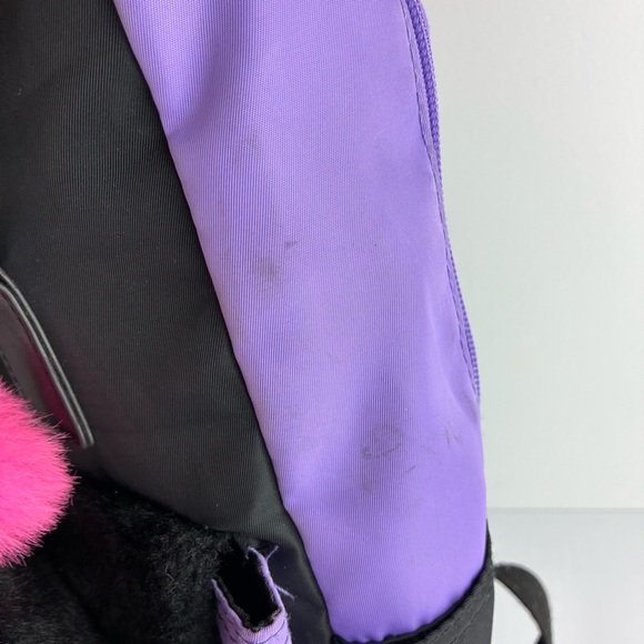 Kuromi Sanrio Fuzzy Face Pushkeen Backpack - Picture 12 of 15